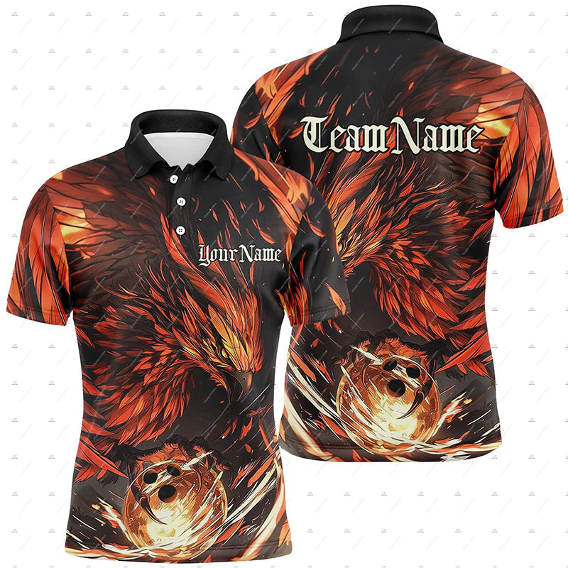 Short Sleeve Bowling Shirt Retro - เสื้อโปโลพิมพ์ลาย 3 มิติ สไตล์ฮาราจูกุ แขนสั้น ลายกราฟฟิตี้รูปหัวกะโหลก
