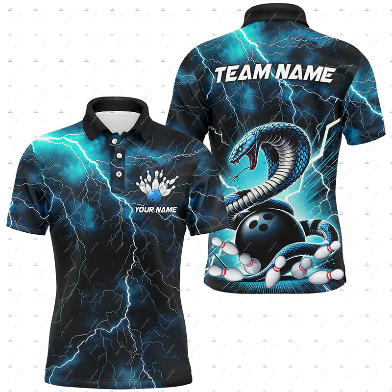 Short Sleeve Bowling Shirt Retro - ชื่อที่กำหนดเอง โบว์ลิ่ง สกัล เฟลม กราฟฟิตี้ ไล่เฉดสี