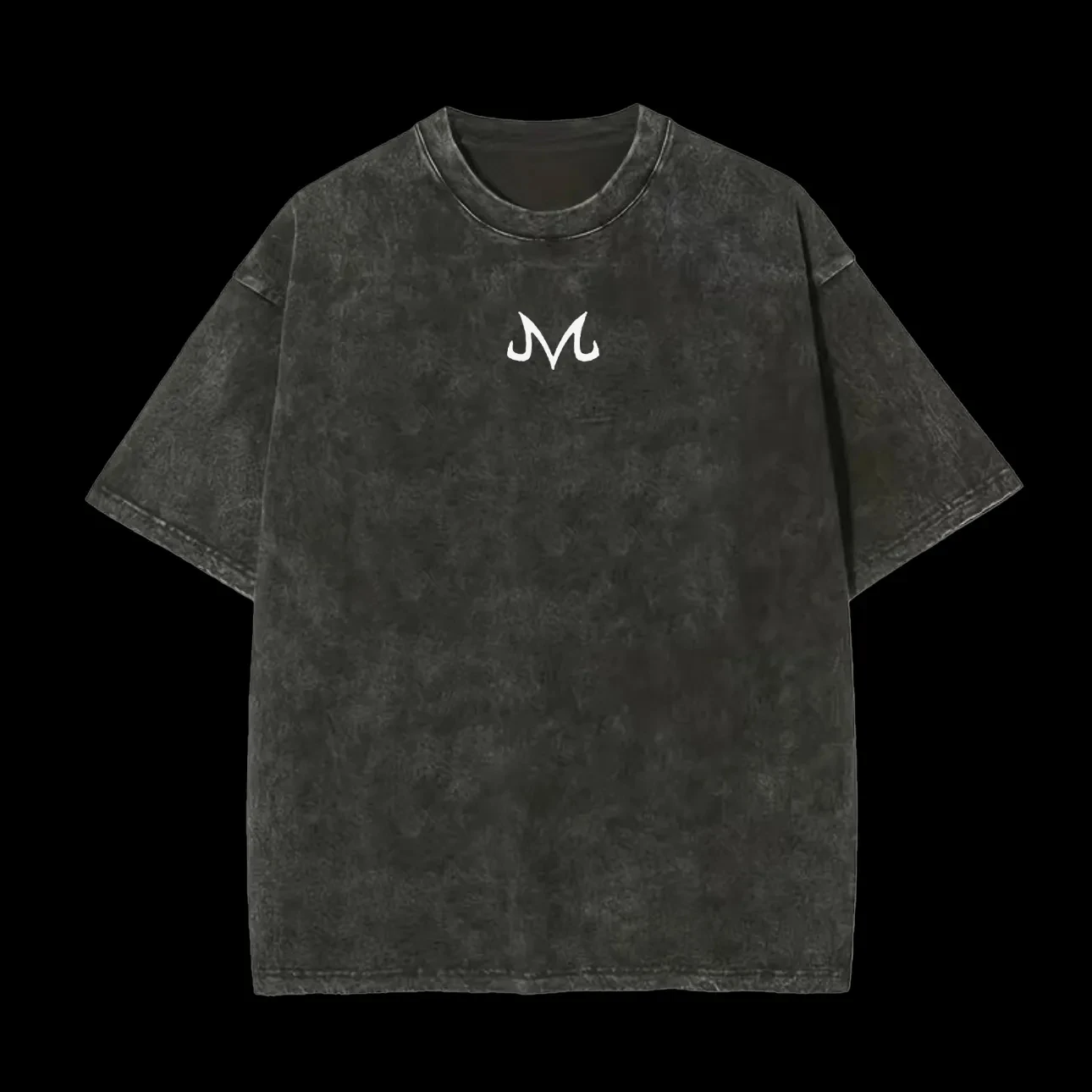 Acid Wash Vintage Graphic T Shirt - เสื้อยืดโลโก้มาจิน เอ็ม สำหรับผู้ชาย ลายกราฟิกอนิเมะดราก้อนบอล Z ผ้าคอตตอนสไตล์มินิมอล