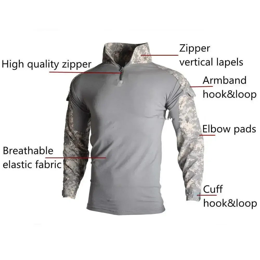 ชุดยุทธวิธีกลางแจ้ง MC ลายพราง - Tactical Military Shirt Cargo บทวิจารณ์และราคา