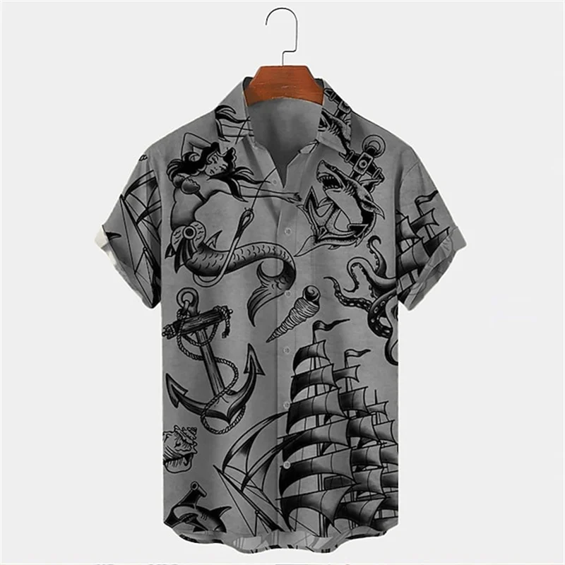 เสื้อเชิ้ตฮาวายแขนสั้นสำหรับผู - Vintage Hawaiian Floral Shirt บทวิจารณ์และราคา