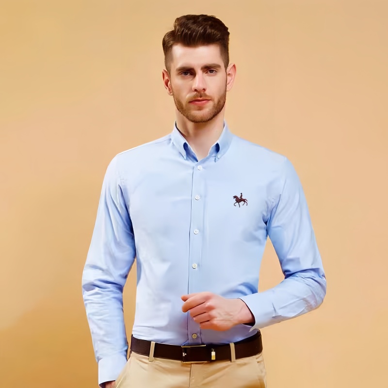 ใหม่ 100% Cotton Oxford เสื้อส - Oxford Cotton Casual Shirt Business บทวิจารณ์และราคา