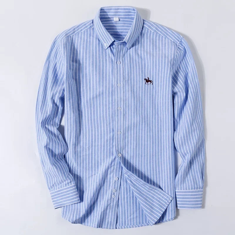 ใหม่ 100% Cotton Oxford เสื้อส - Oxford Cotton Casual Shirt Business บทวิจารณ์และราคา