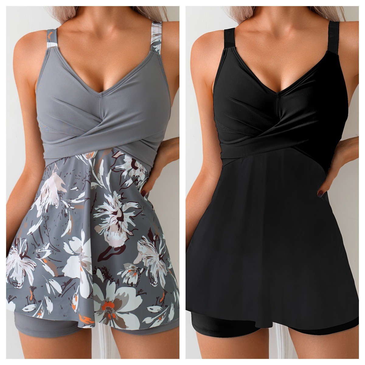 ชุดว่ายน้ำผู้หญิงแบบทูพีซ ท็อป - Shorts บทวิจารณ์และราคา