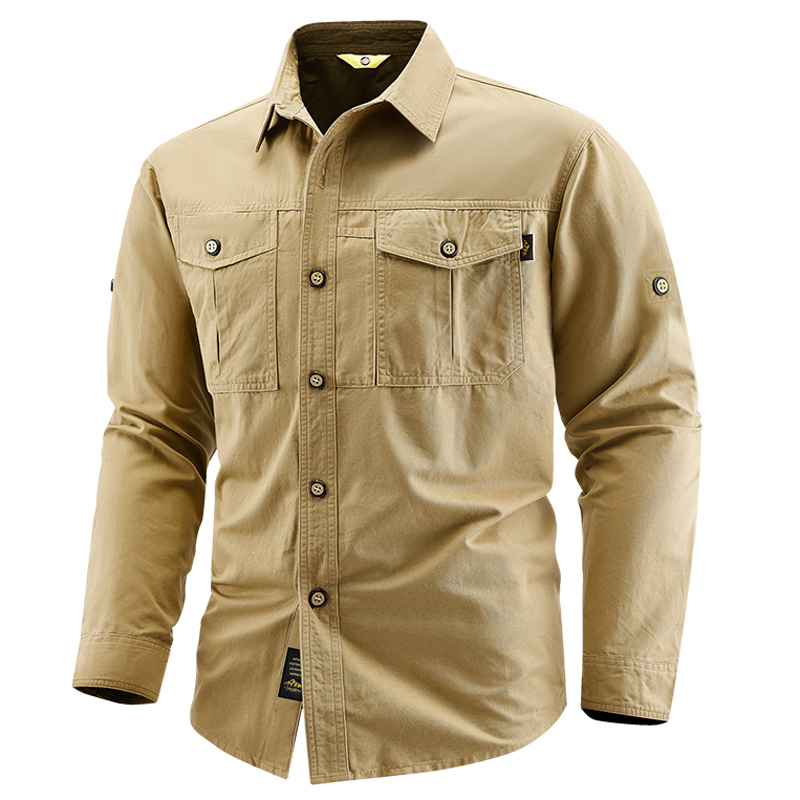 เสื้อเชิ้ตทหารธุรกิจ แขนยาว สำ - Tactical Military Shirt Cargo บทวิจารณ์และราคา