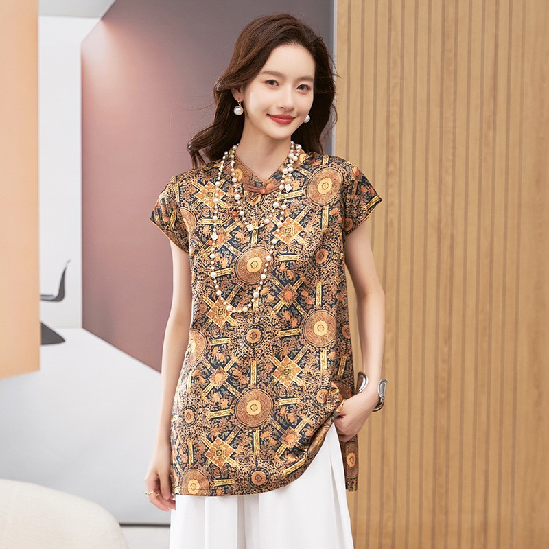 เสื้อผู้หญิง แขนสั้น คอกลม เสื - Shirts บทวิจารณ์และราคา