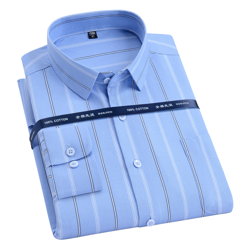 เสื้อเชิ้ต11XL 10XL ผ้าฝ้ายแท้ - Oxford Cotton Casual Shirt Business บทวิจารณ์และราคา