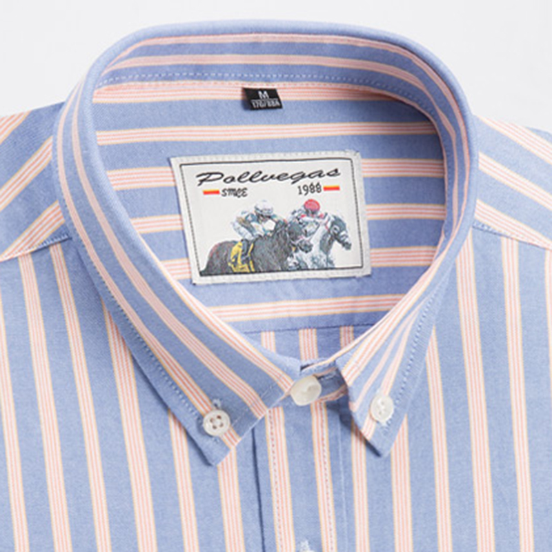 เสื้อเชิ้ตแขนยาวผู้ชายผ้าฝ้ายแ - Oxford Cotton Casual Shirt Business บทวิจารณ์และราคา