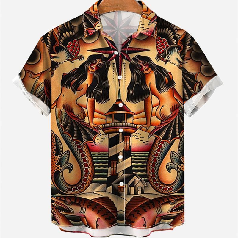 เสื้อฮาวายวินเทจของผู้ชายเสื้อ - Vintage Hawaiian Floral Shirt บทวิจารณ์และราคา