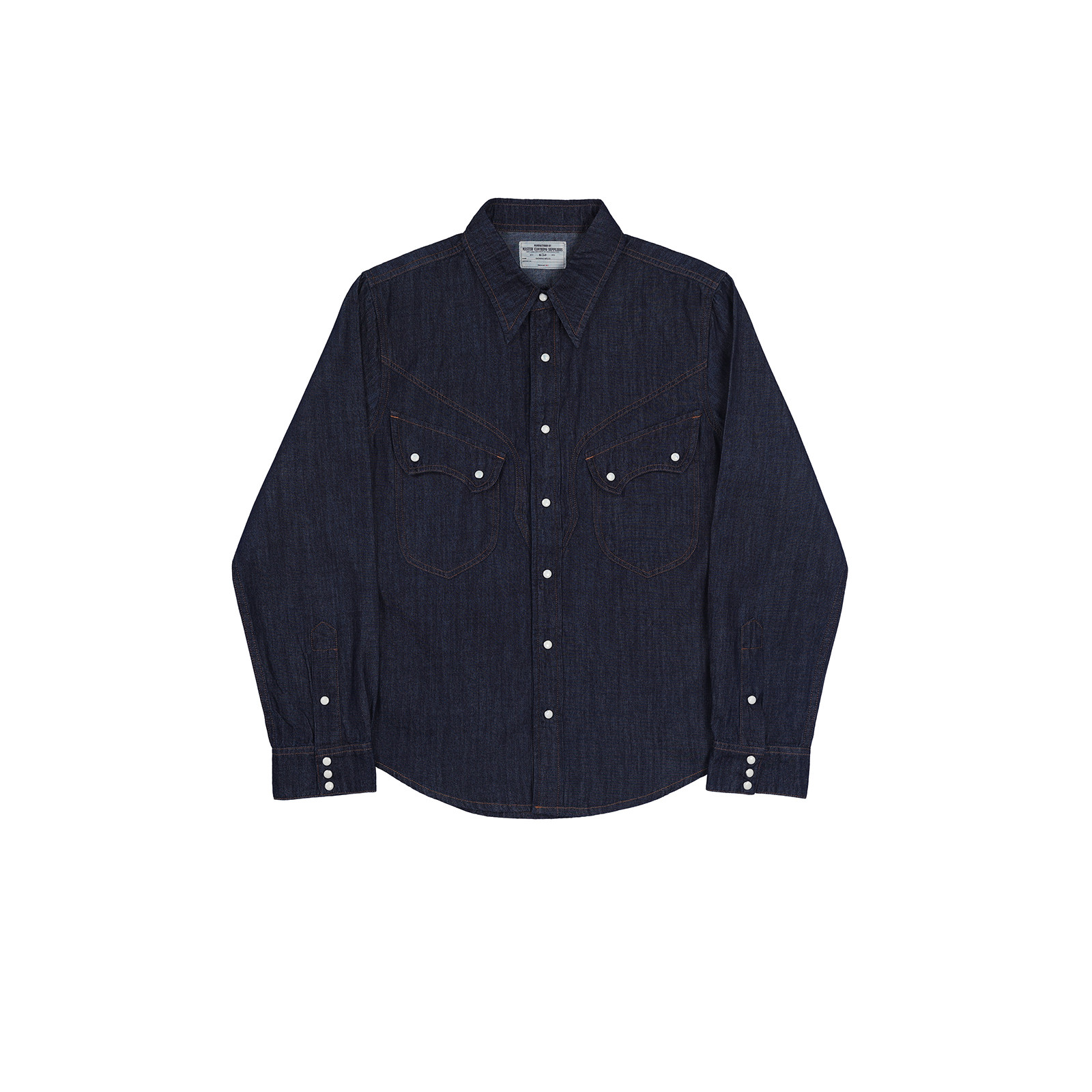 เสื้อเชิ้ตคาวบอยสไตล์ตะวันตกแบ - Mens Western Denim Pearl Snap Shirt บทวิจารณ์และราคา