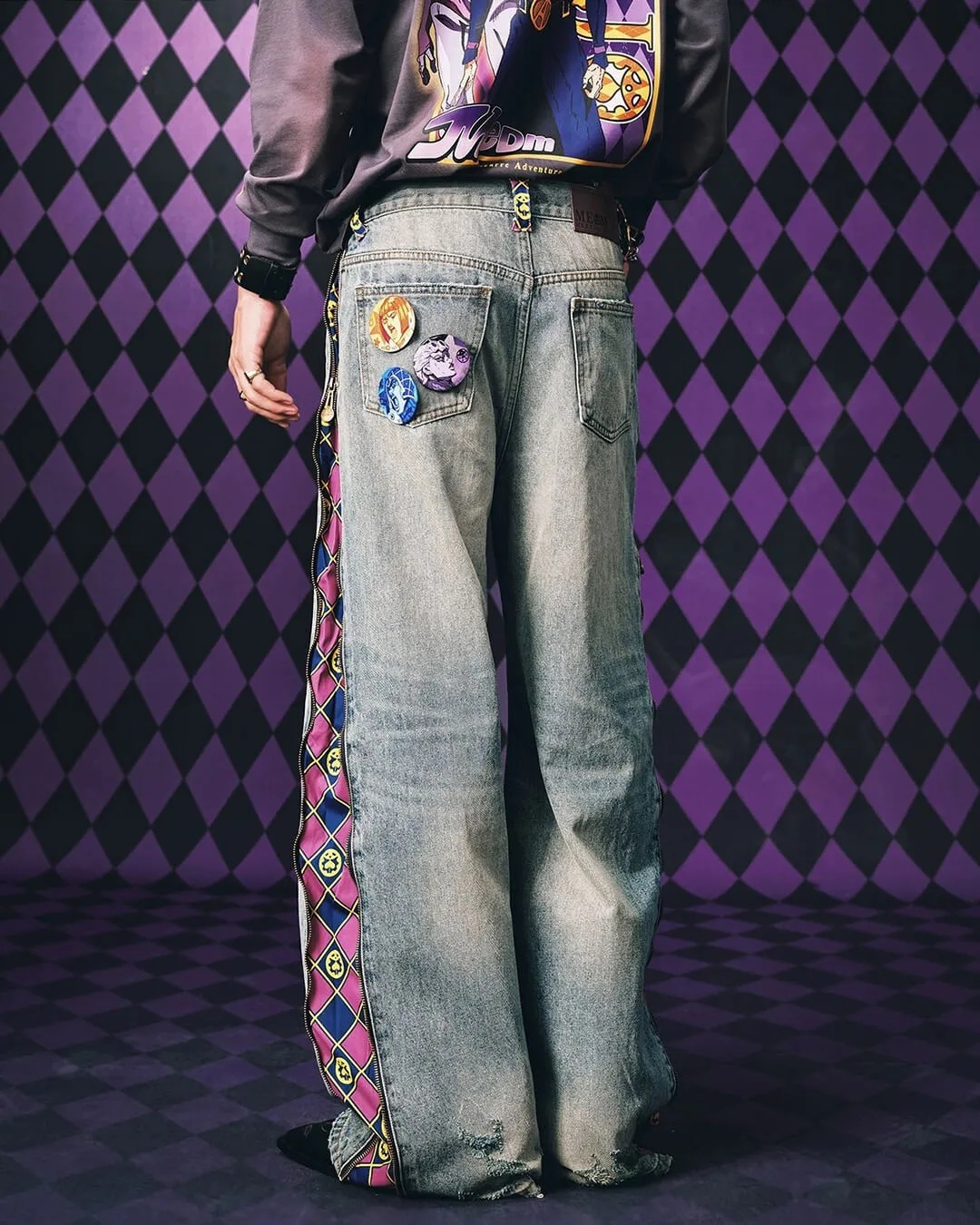 กางเกงยีนส์ JoJo Anime แบบถอดแ - Jeans บทวิจารณ์และราคา