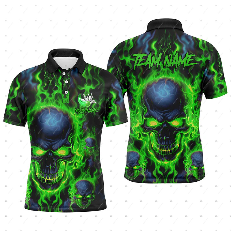 เสื้อโปโลพิมพ์ลาย 3 มิติ ลายกร - Short Sleeve Bowling Shirt Retro บทวิจารณ์และราคา