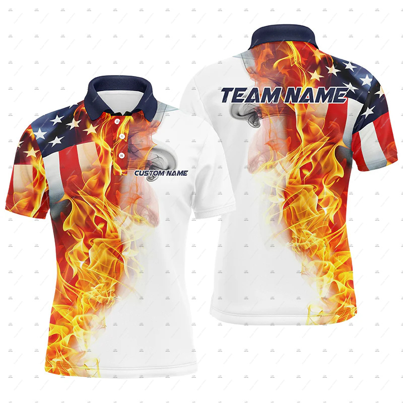 เสื้อโปโลพิมพ์ลาย 3 มิติ ลายกร - Short Sleeve Bowling Shirt Retro บทวิจารณ์และราคา