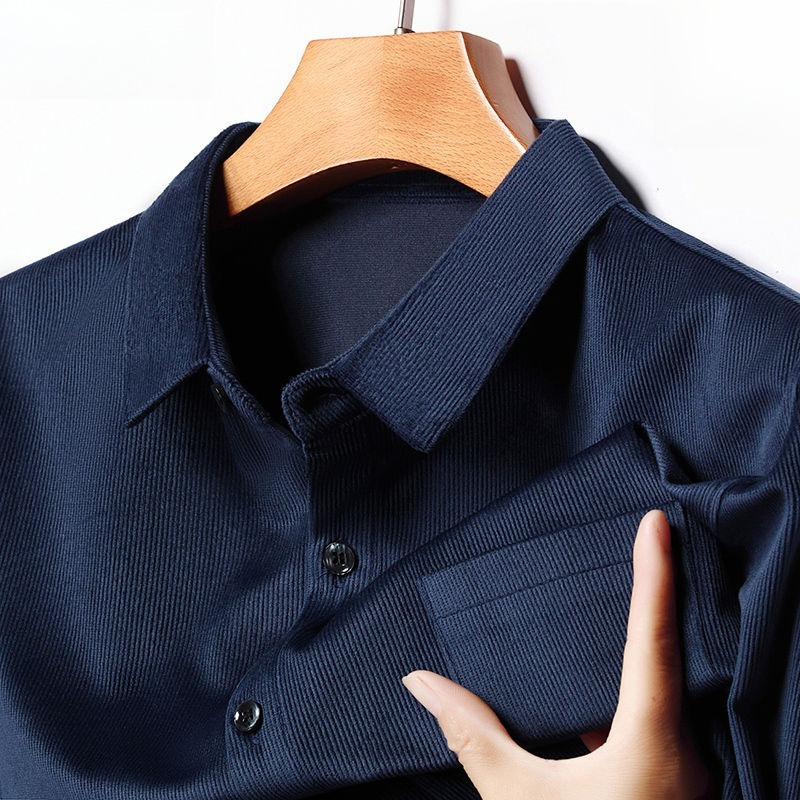 เสื้อเชิ้ตแขนยาวผู้ชายผ้าลูกฟู - Corduroy Button Up Shirt Men บทวิจารณ์และราคา
