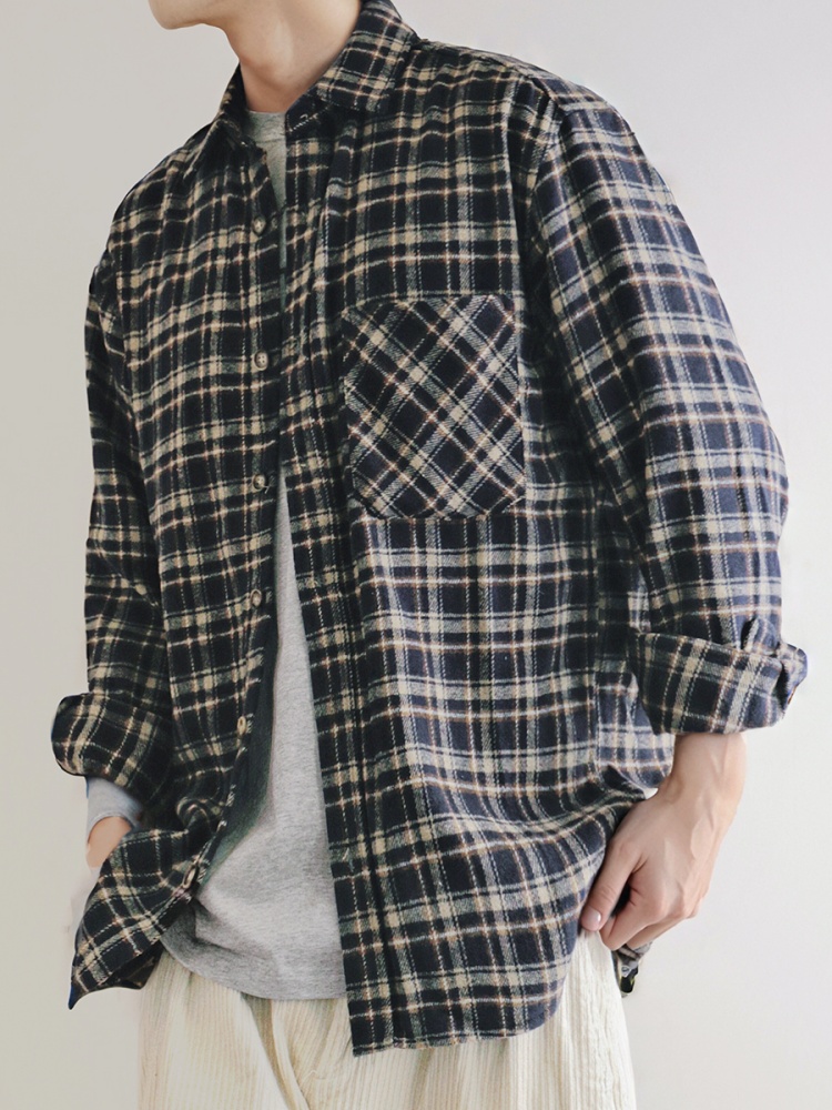 ‌ ญี่ปุ่นวินเทจเฮฟวี่เวทเสื้อเ - Flannel Plaid Shirt Heavy Weight บทวิจารณ์และราคา