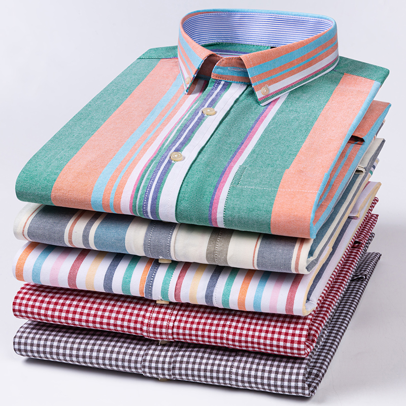 ผ้าฝ้ายคุณภาพสูงธุรกิจแฟชั่น O - Oxford Cotton Casual Shirt Business บทวิจารณ์และราคา