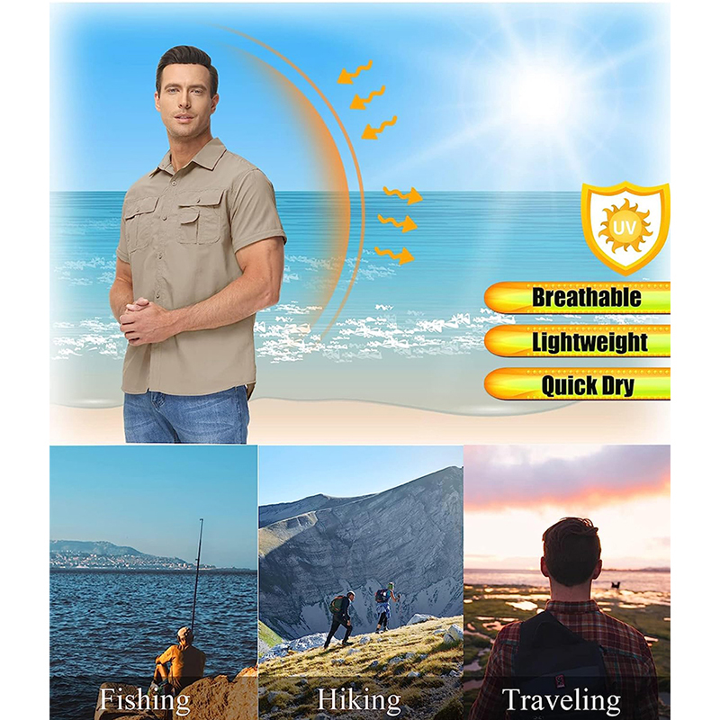 TRVLWEGO ชายเสื้อเดินป่าตั้งแค - Tactical Military Shirt Cargo บทวิจารณ์และราคา