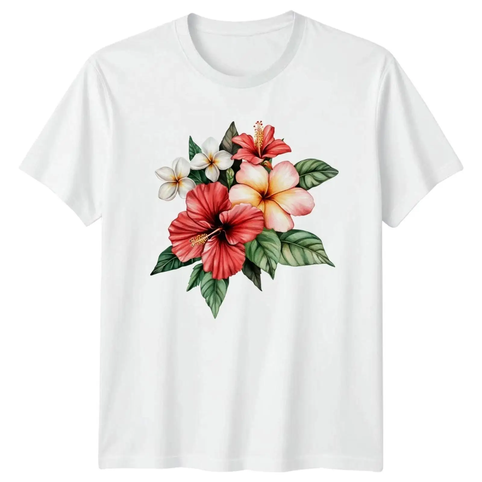 เสื้อยืดลายดอกไม้เขตร้อนสไตล์ฮ - Vintage Hawaiian Floral Shirt บทวิจารณ์และราคา