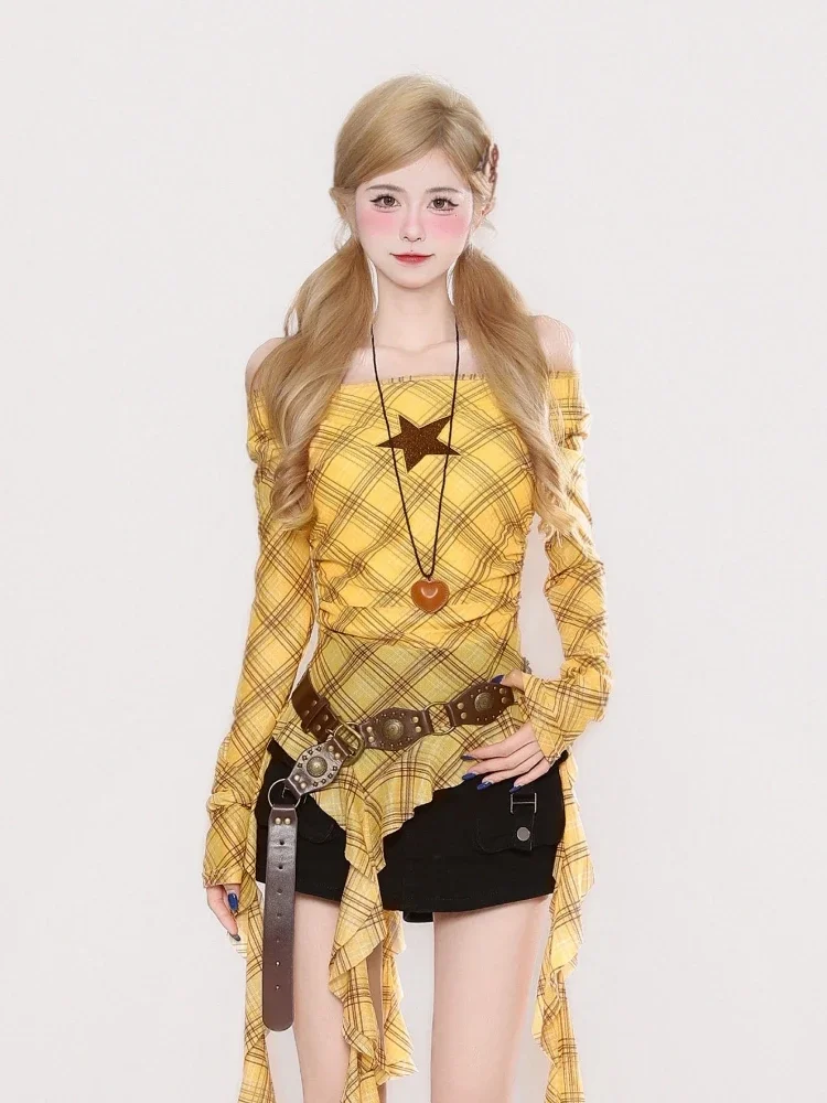 เสื้อยืดวินเทจลายสก๊อต Y2K สำห - T-Shirts บทวิจารณ์และราคา