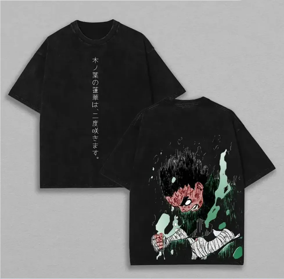 เสื้อยืด Rock Lee ลาย Naruto ส - Acid Wash Vintage Graphic T Shirt บทวิจารณ์และราคา
