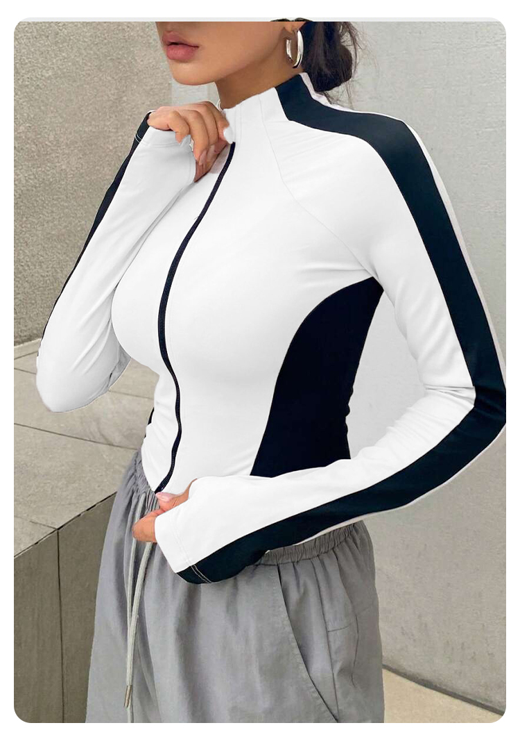 เสื้อโยคะคอตั้ง แจ็คเก็ตสำหรับ - Jackets บทวิจารณ์และราคา