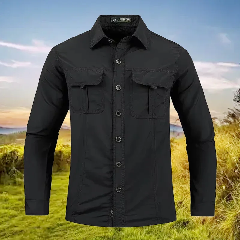 5XL ผู้ชายน้ําหนักเบา Quick-Dr - Tactical Military Shirt Cargo บทวิจารณ์และราคา