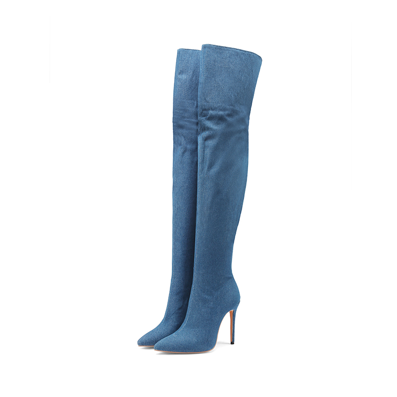 ผู้หญิงเซ็กซี่ต้นขาสูงรองเท้าส - Jeans บทวิจารณ์และราคา