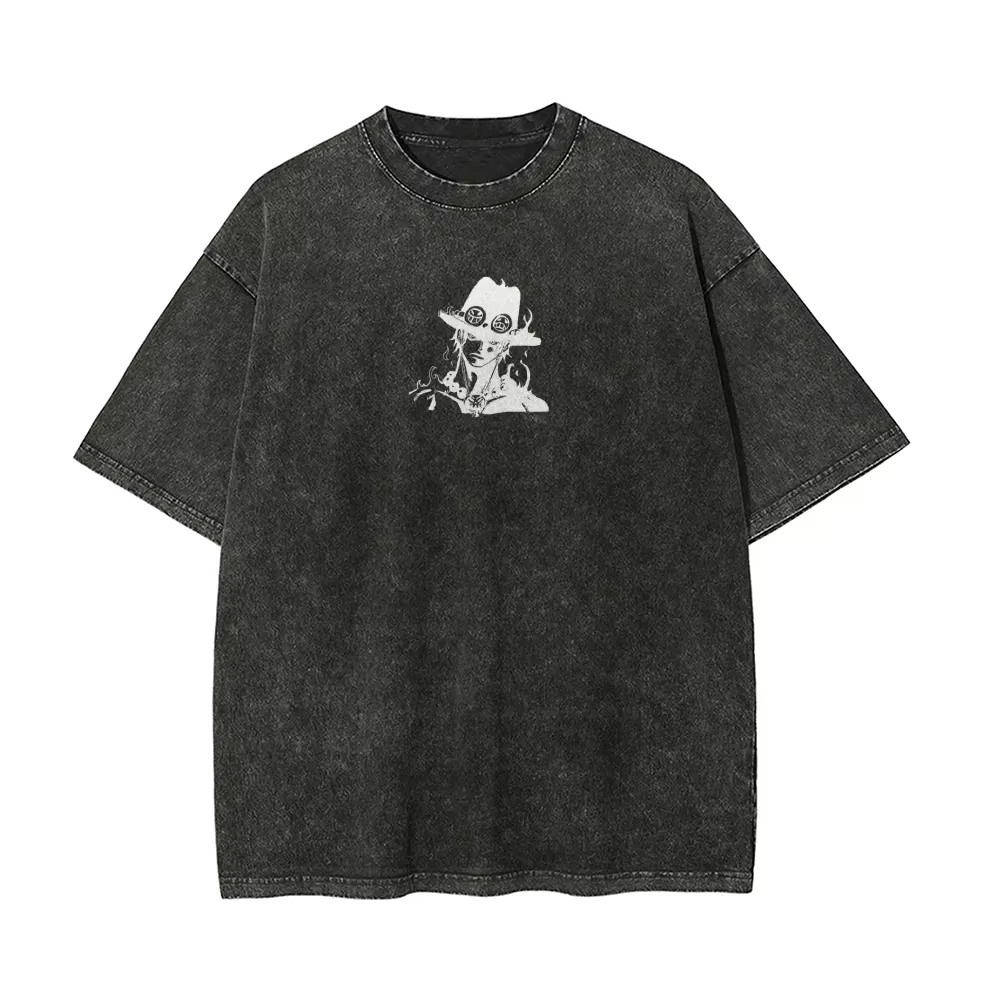 เสื้อยืด Ace T-Shirt ผู้ชาย ลา - Acid Wash Vintage Graphic T Shirt บทวิจารณ์และราคา