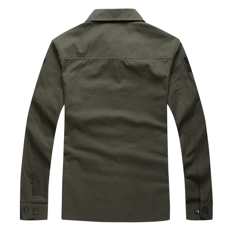 ผู้ชายผ้าฝ้ายผู้ที่ชื่นชอบทหาร - Tactical Military Shirt Cargo บทวิจารณ์และราคา