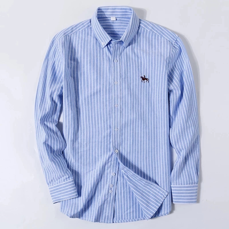 S-6XL Oxford เสื้อสําหรับชายแข - Oxford Cotton Casual Shirt Business บทวิจารณ์และราคา