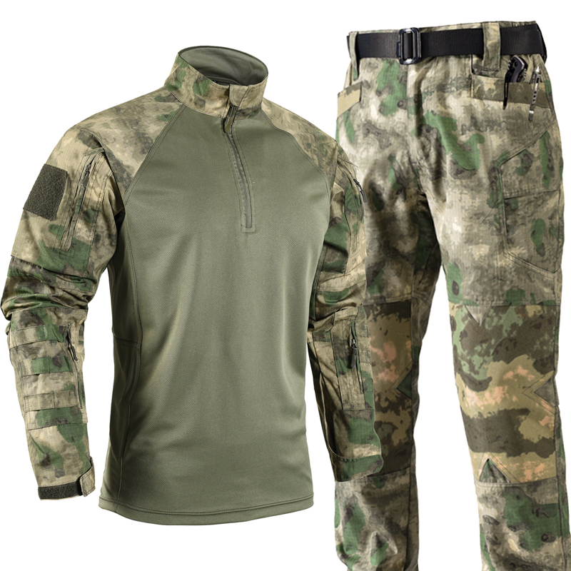 ชุดยุทธวิธีสำหรับผู้ชาย ชุดยุท - Tactical Military Shirt Cargo บทวิจารณ์และราคา