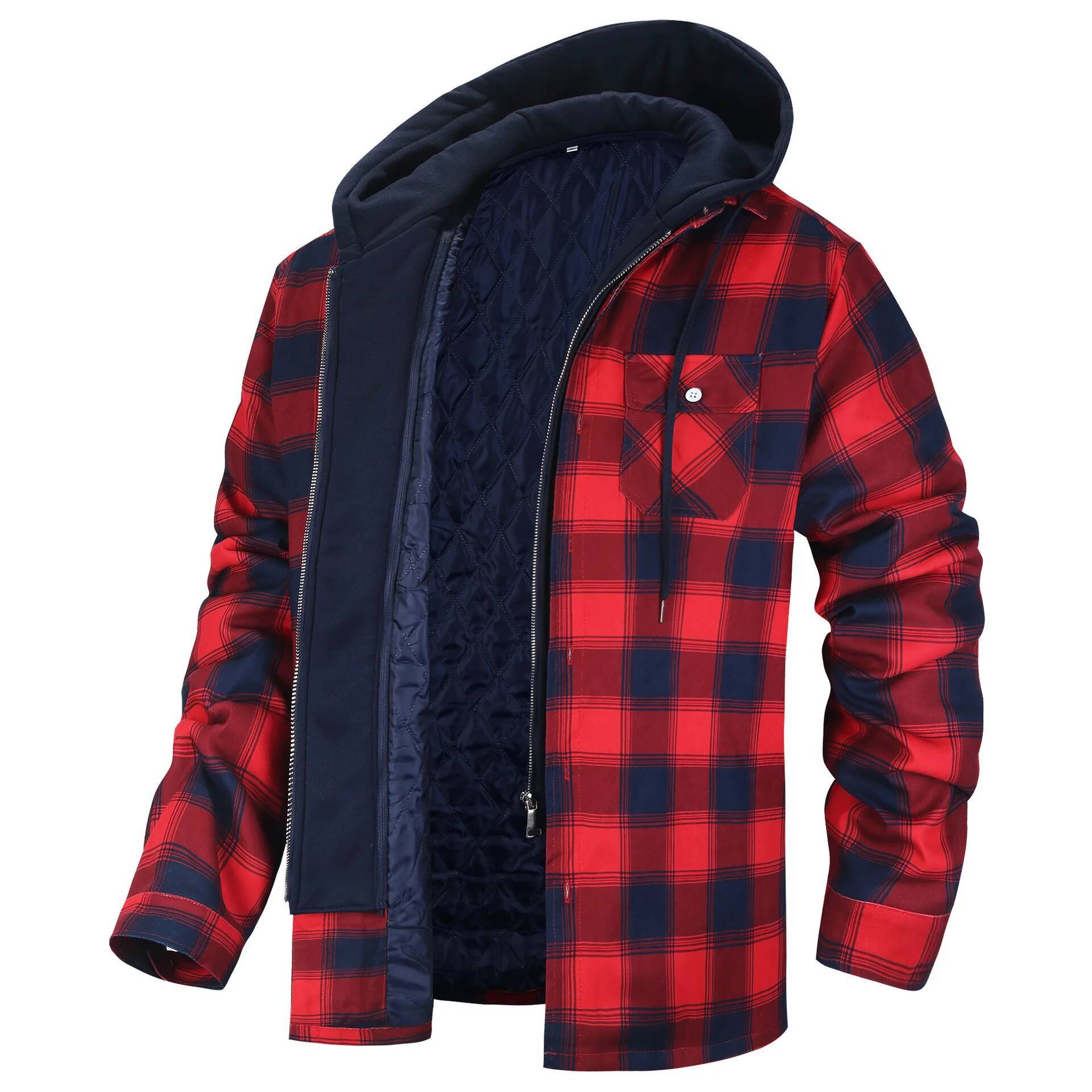 เสื้อแจ็คเก็ตผ้าฟลานเนลลายสก็อ - Flannel Plaid Shirt Heavy Weight บทวิจารณ์และราคา