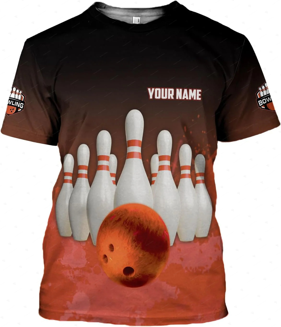 Custom ชื่อ Gradient โบว์ลิ่งเ - Short Sleeve Bowling Shirt Retro บทวิจารณ์และราคา
