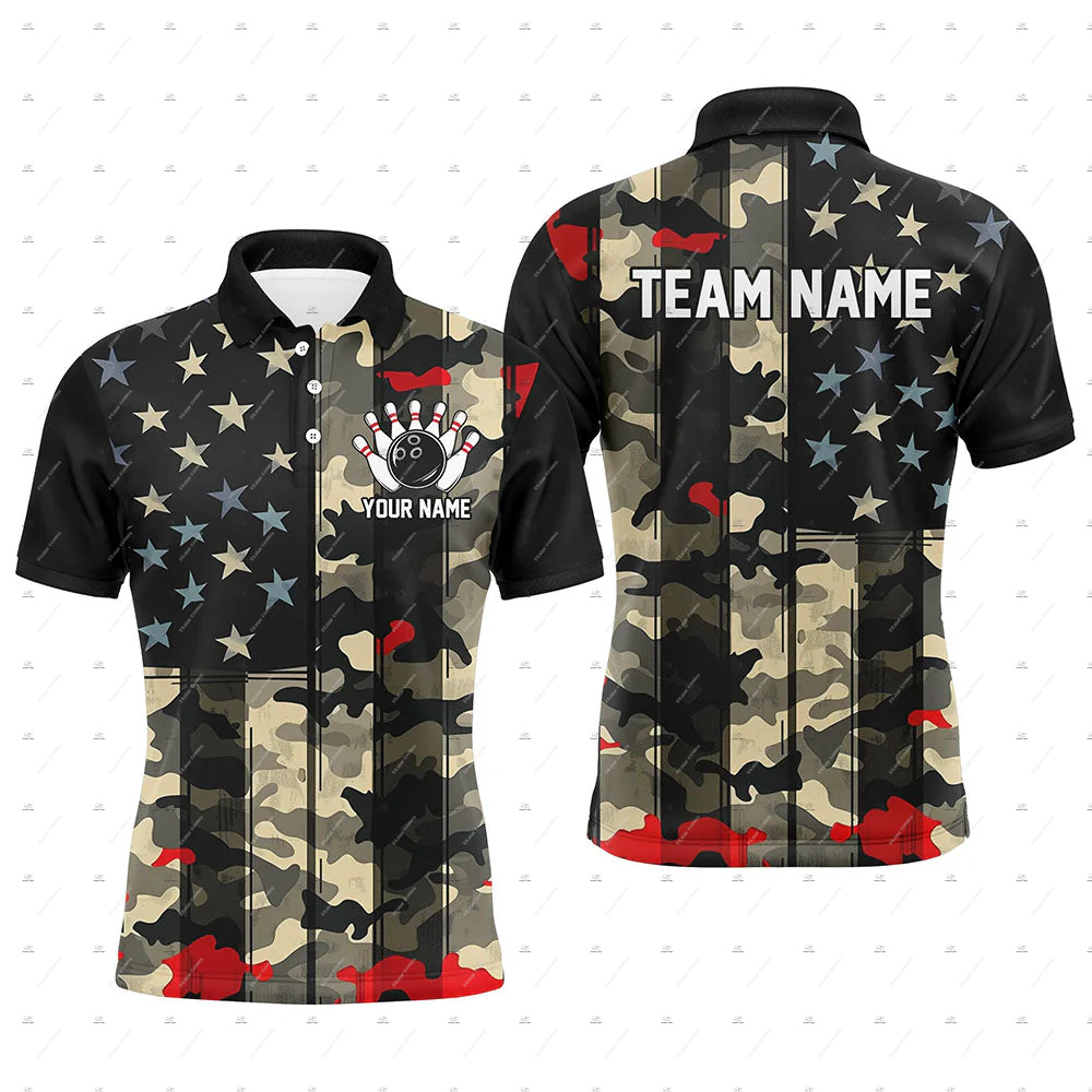 ชื่อที่กำหนดเอง โบว์ลิ่ง สกัล  - Short Sleeve Bowling Shirt Retro บทวิจารณ์และราคา