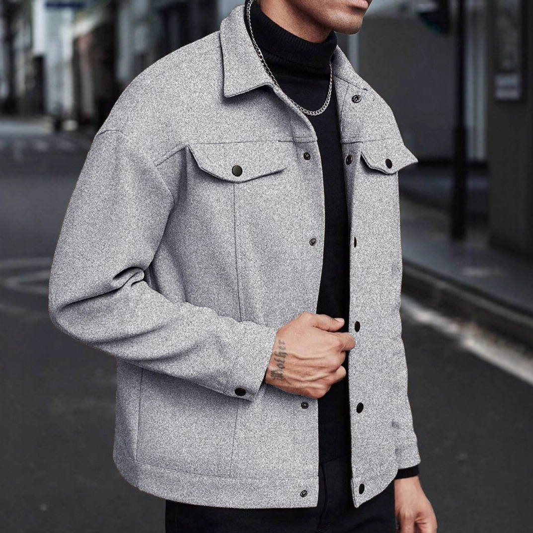 เสื้อแจ็คเก็ตทำงานผู้ชายผ้าผสม - Jackets บทวิจารณ์และราคา