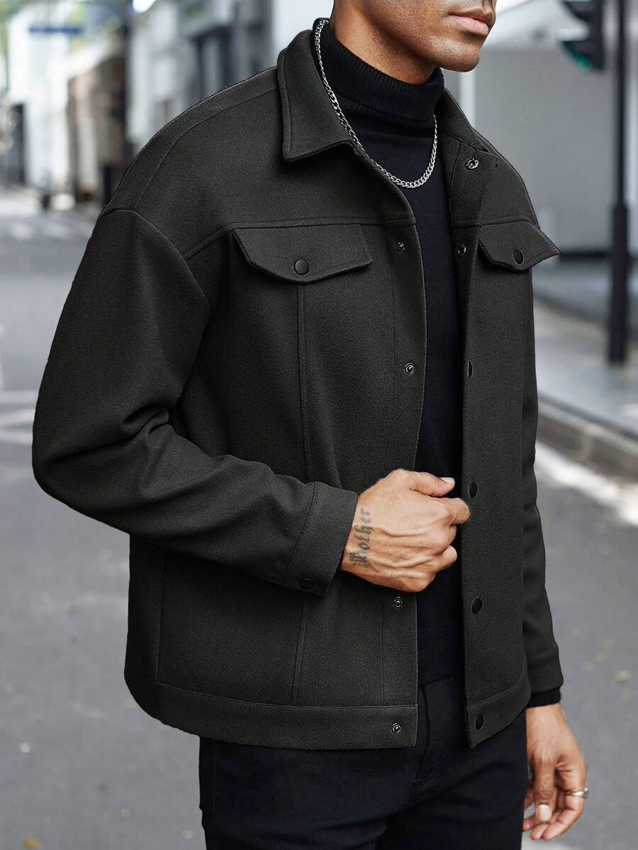 เสื้อแจ็คเก็ตทำงานผู้ชายผ้าผสม - Jackets บทวิจารณ์และราคา