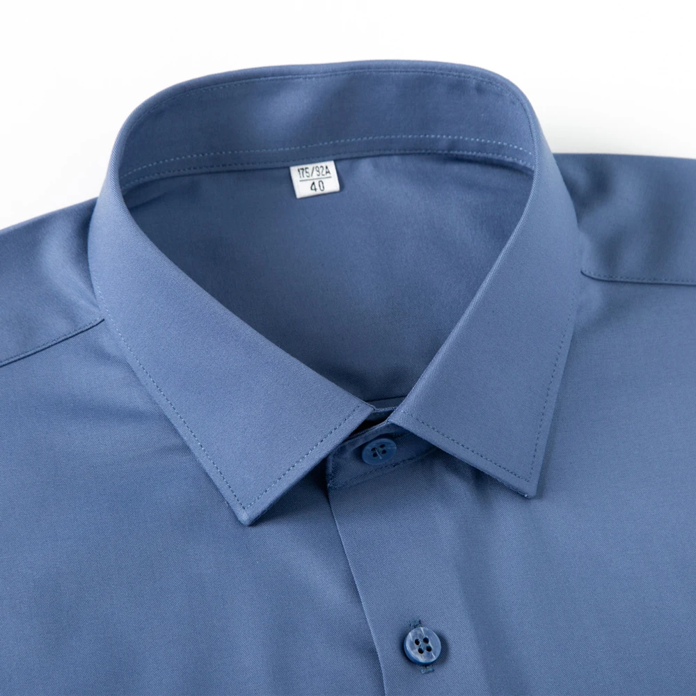 เสื้อเชิ้ตลำลองแขนยาวสำหรับผู้ - Breathable Bamboo Fiber Shirt Non Iron บทวิจารณ์และราคา