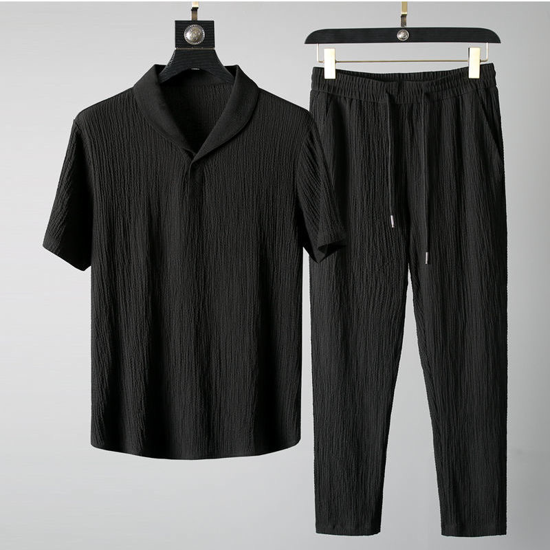 ฤดูร้อนบางเฉียบสองชิ้นผ้าไหมน้ - Mens Linen Shirt Long Sleeve บทวิจารณ์และราคา