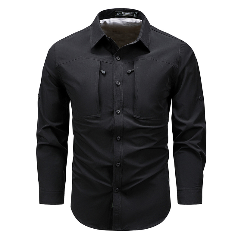 ฤดูใบไม้ผลิฤดูใบไม้ร่วงเสื้อแข - Tactical Military Shirt Cargo บทวิจารณ์และราคา