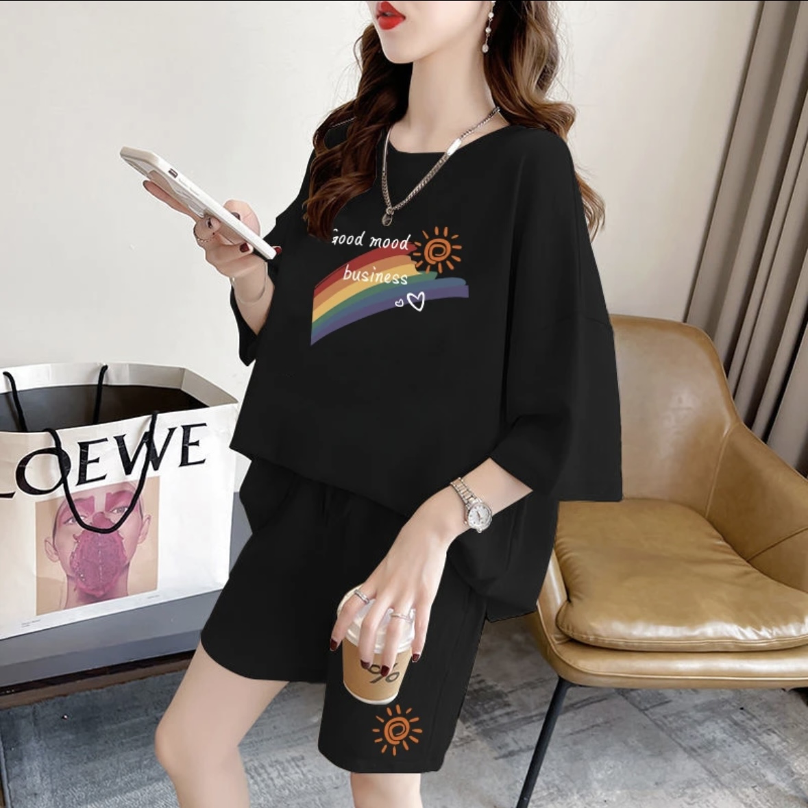 ชุดกางเกงขาสั้นแฟชั่นฤดูร้อนสำ - T-Shirts บทวิจารณ์และราคา
